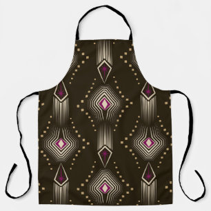 Antikes Art Deco geometrisches Ornament Schürze