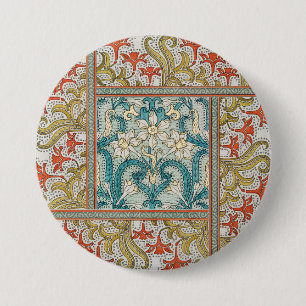 Antikes Art Nouveau-Osterglockenmuster Verneuil Button