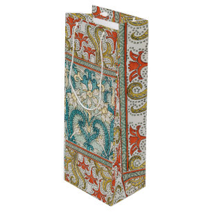Antikes Art Nouveau-Osterglockenmuster Verneuil Geschenktüte Für Weinflaschen