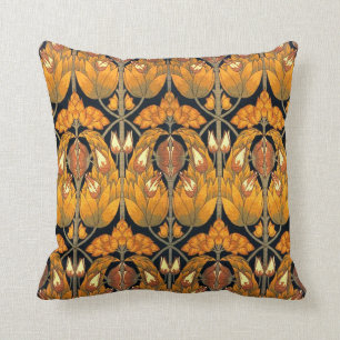Antikes Art Nouveau viktorianisches Kissen Zierkis