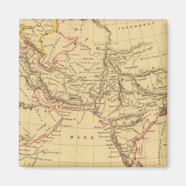 Antikes Asien Magnet (Vorne)