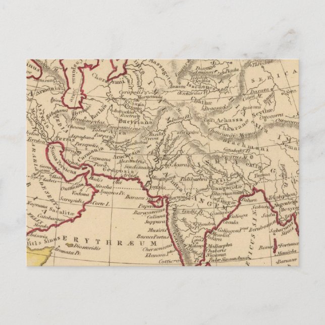 Antikes Asien Postkarte (Vorderseite)