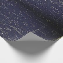 Antikes astronomisches Geschenkpapier
