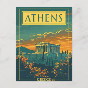 Antikes Athen, Griechenland Postkarte Parthenon