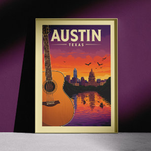 Antikes Austin Texas Poster