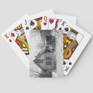 Antikes Auto in Rock Creek Park, 1920er Spielkarten