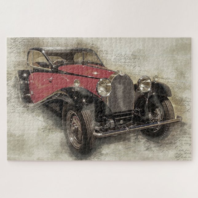 Antikes Auto Puzzle (Horizontal)