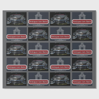 Antikes Auto Scheune Geschenkpapier
