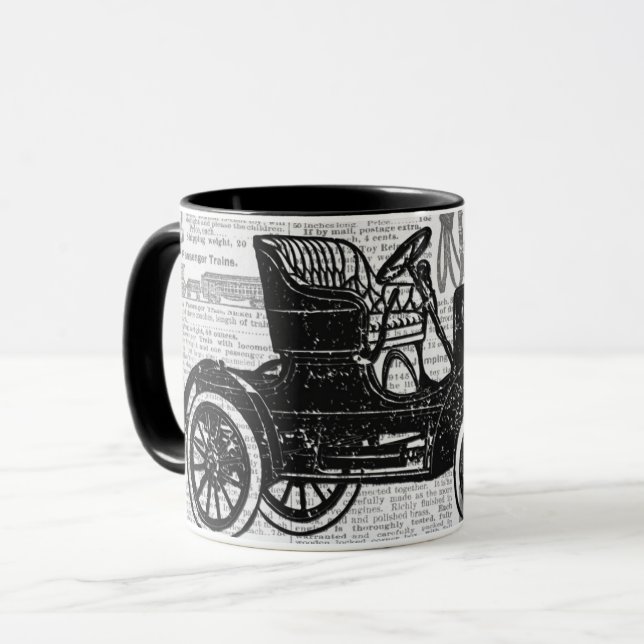 Antikes Auto Tasse (Vorderseite Links)