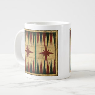 Antikes Backgammon-Spielbrett von Ethan Harper Jumbo-Tasse