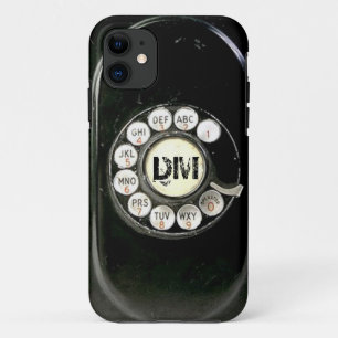 Antikes Bakelit-Telefon mit Wählscheibe, Initialen Case-Mate iPhone Hülle
