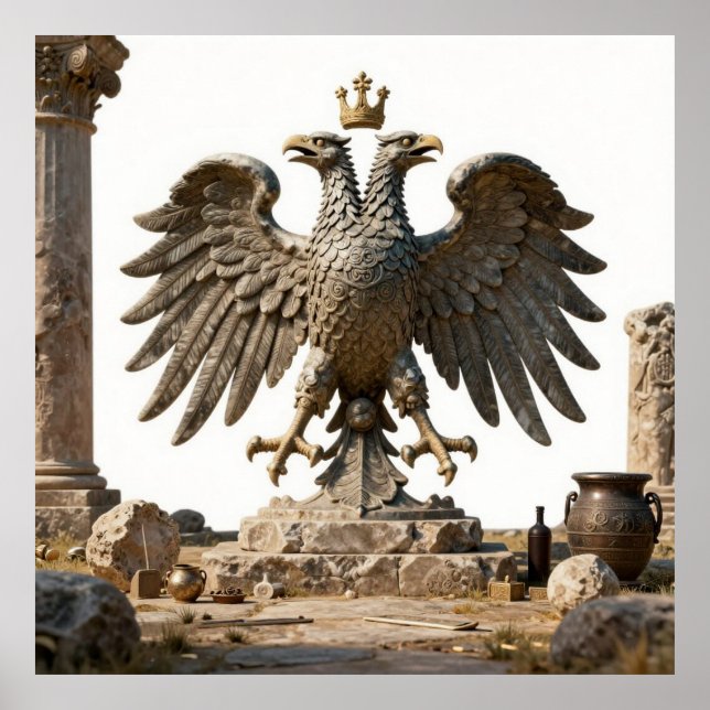Antikes Balkan-Tempel-Artefakt Poster (Vorne)