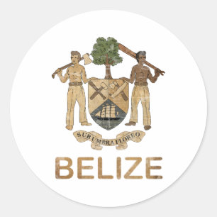 Antikes Belize Runder Aufkleber