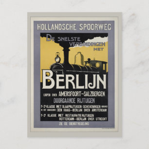Antikes Berlin Deutschland Antike Bahnreise Postkarte
