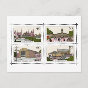 Antikes Berlin, Deutschland, Wahrzeichen-Briefmark Postkarte