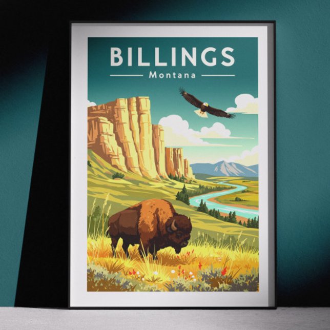 Antikes Billings Montana Poster (Von Creator hochgeladen)