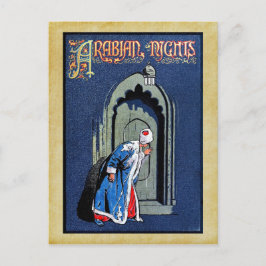Antikes Bindungsdesign Arabianische Nächte Buchabd Postkarte