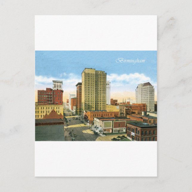Antikes Birmingham Postkarte (Vorderseite)