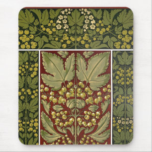 Antikes Blatt-Muster-Mauspad Mousepad