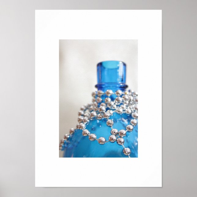 Antikes blaues Glas Poster (Vorne)