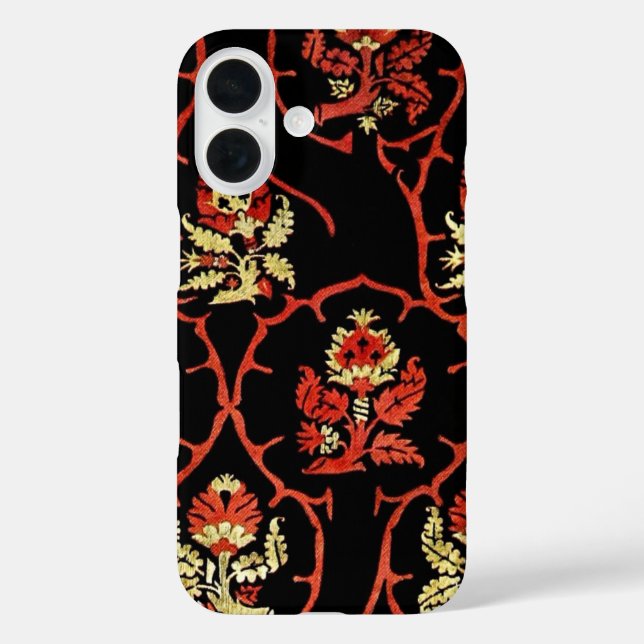 Antikes Blumenmuster Case-Mate iPhone Hülle (Rückseite)
