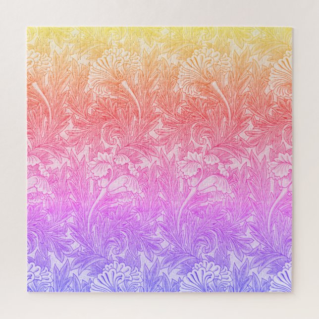 Antikes Blumenmuster Puzzle (Vertikal)