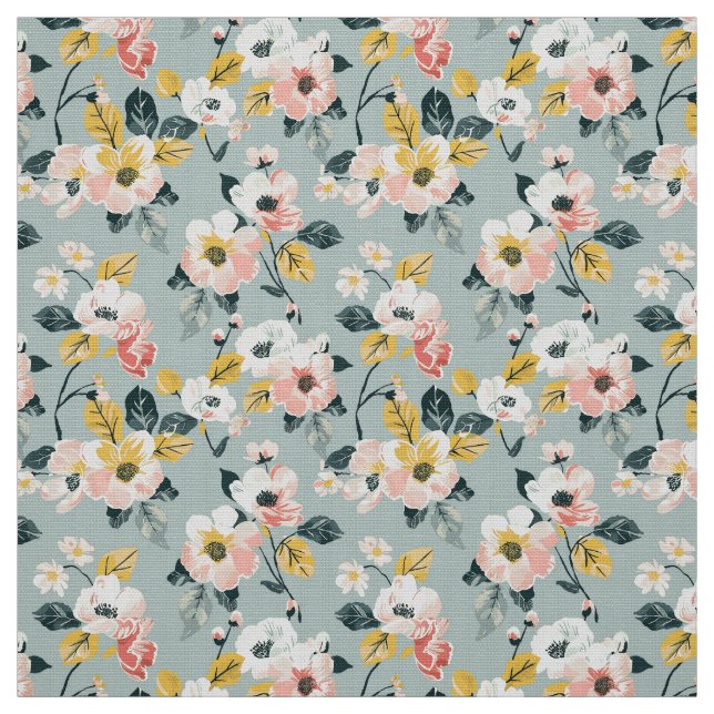 Antikes Blumenmuster-Stoff ohne Naht Stoff (Muster)