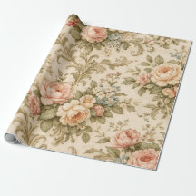 Antikes Blumenmuster Tapete