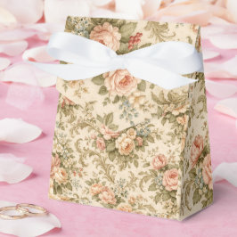 Antikes Blumenrosenmuster | Shabby Chic Cottage Geschenkschachtel