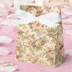 Antikes Blumenrosenmuster   Shabby Chic Cottage Geschenkschachtel