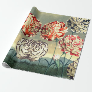 Antikes Blumenverpackungspapier Geschenkpapier