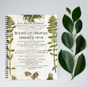 Antikes Botanik Buchzeichen Bullet Journal Notizbuch