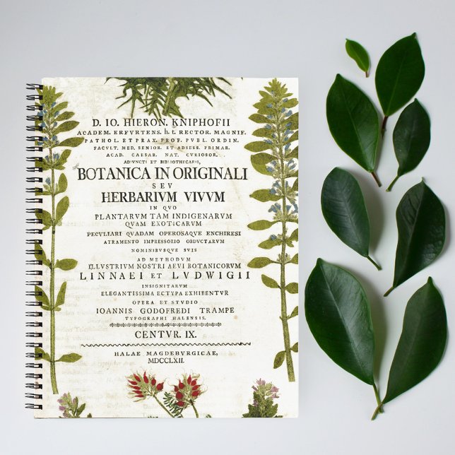 Antikes Botanik Buchzeichen Bullet Journal Notizbuch (Von Creator hochgeladen)