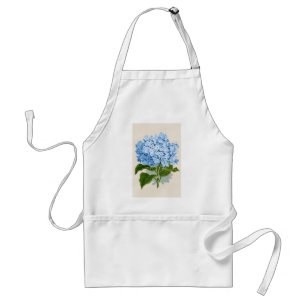 Antikes botanisch-romantisches Blaues Hydrangea Schürze