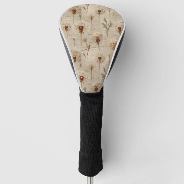 Antikes botanisches Blumenmuster (10) Golf Headcover (Vorderseite)