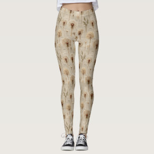 Antikes botanisches Blumenmuster (11) Leggings