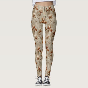 Antikes botanisches Blumenmuster (5) Leggings