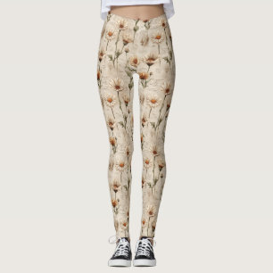 Antikes botanisches Blumenmuster (7) Leggings