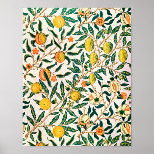 Antikes botanisches Muster Poster