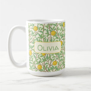 Antikes Botanisches Zitronenbaum-Muster Kaffeetasse
