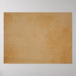 Antikes braunes Papier Hintergrund Textur Design Poster