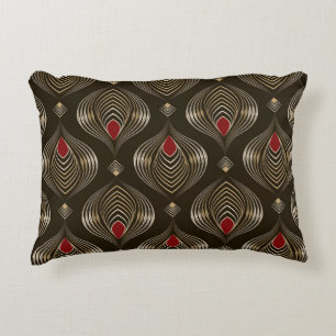 Antikes Bronze: Nahtlose Ornamentale Eleganz Dekokissen