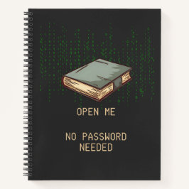 Antikes Buch mit binärem Code-Angebot für Tech Gee