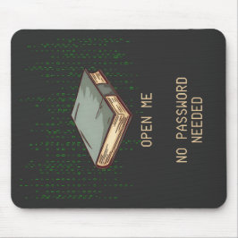 Antikes Buch mit binärem Code-Angebot für Tech Gee Mousepad