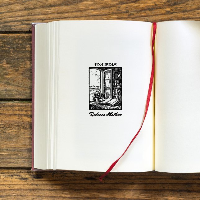 Antikes Buchzeichen Etching Henri Bacher Ex Libris Gummistempel (Von Creator hochgeladen)