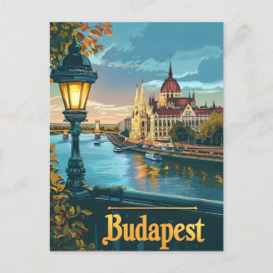 Antikes Budapest Postkarte