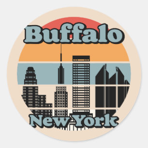 Antikes Buffalo New York Runder Aufkleber