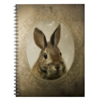 Antikes Bunny Portrait Notizblock