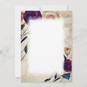 Antikes Burgund Beige Rose Hochzeit Tischnummer