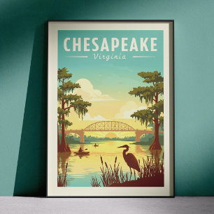 Antikes Chesapeake Virginia Poster
